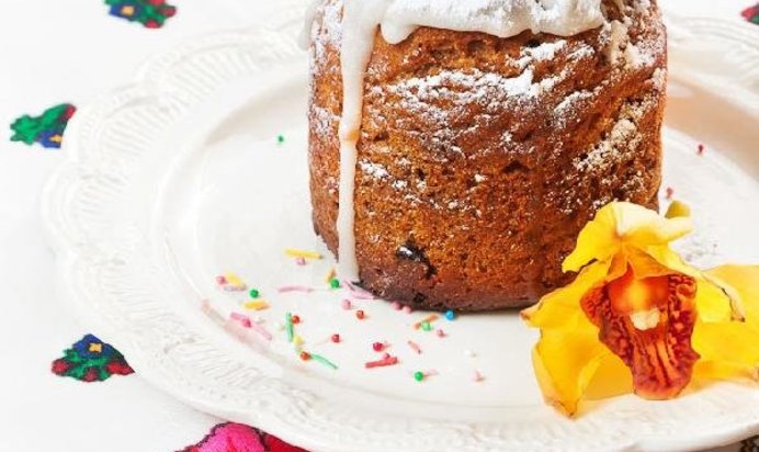 Быстрый вегетарианский кулич