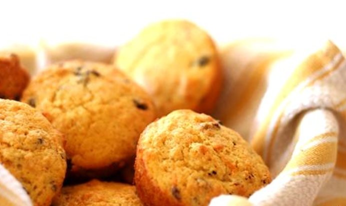 Цитрусовые маффины со смородиной