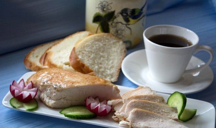 Домашняя курочка для бутербродов