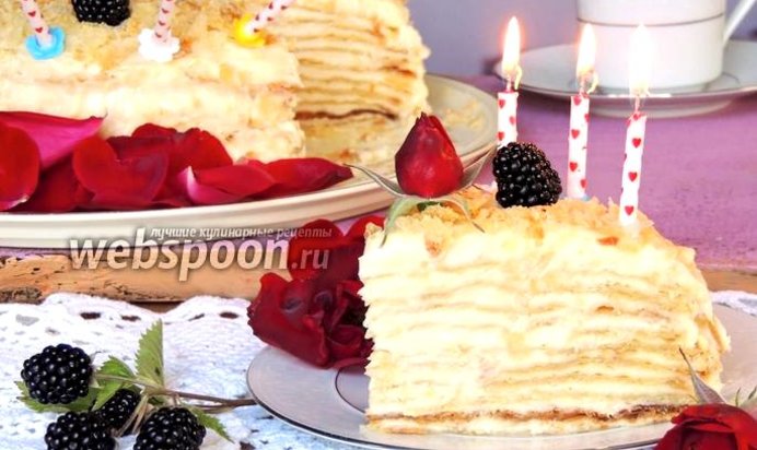 Торт «Наполеон» по-швейцарски