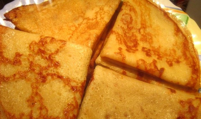 Блины без яиц и молока