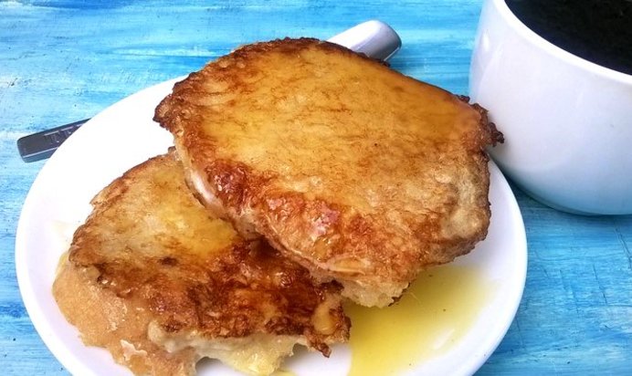 Гренки с медом и корицей