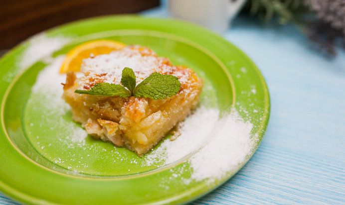 Греческий апельсиновый пирог за 45 минут