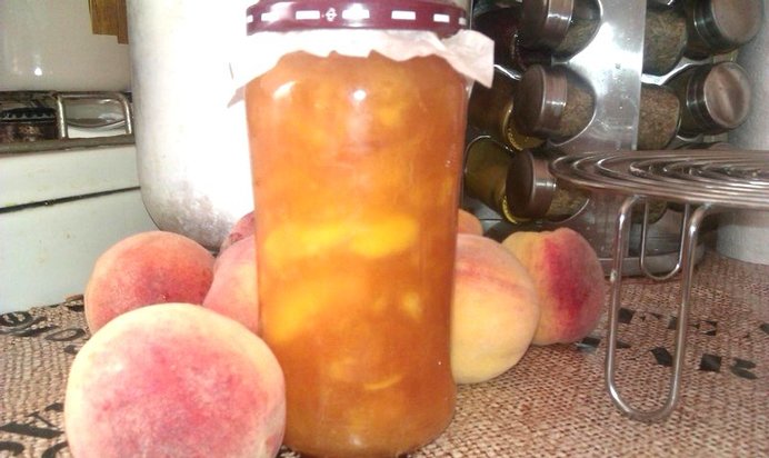 Персиковый джем в хлебопечке