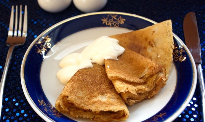 Диетические блины из овсяных хлопьев