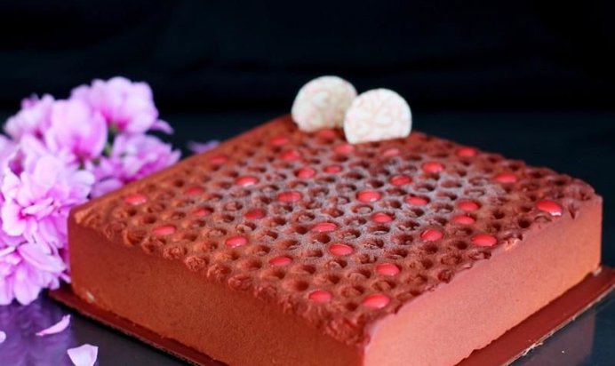 Велюровый торт с облепиховым мармеладом