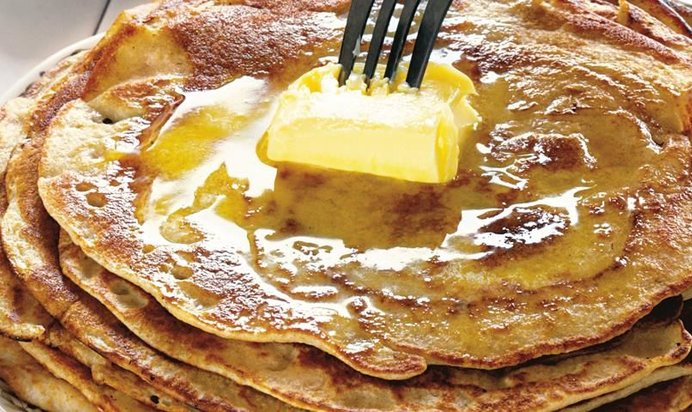 Гречнево-пшеничные дрожжевые блины