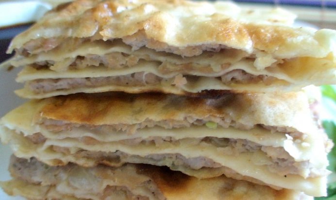 Китайские Лепешки со свининой «Жоубин»