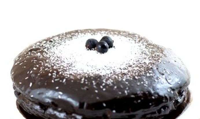 Постный кекс с вареньем