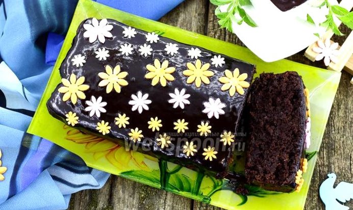 Шоколадный кекс с чёрной фасолью