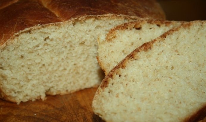 Нежный хлебушек на кефире с пшеничными отрубями