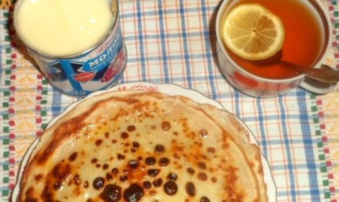 Блины со сгущенкой