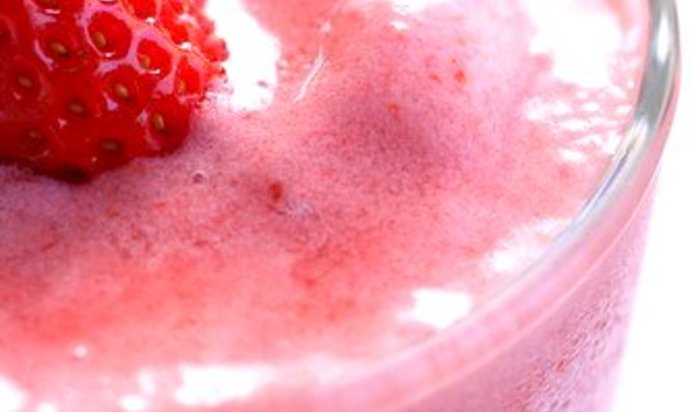 Клубничный фраппе с мороженным