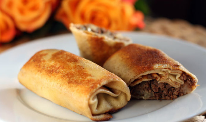 Блинчики с мясом