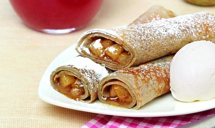 Бретонские блины с грушами