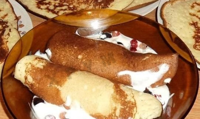 Детские блины манные