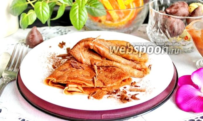 Шоколадные блины