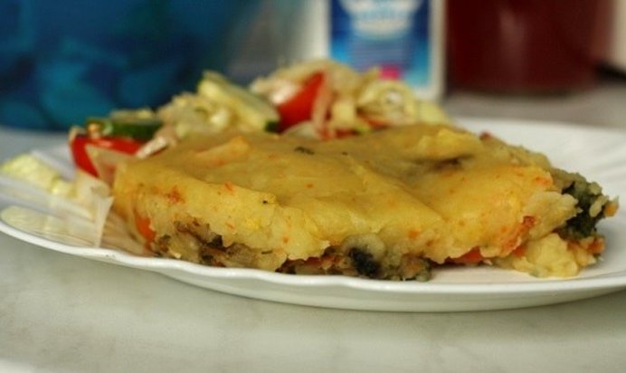 Постная запеканка из овощей