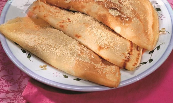 Блины с грибами