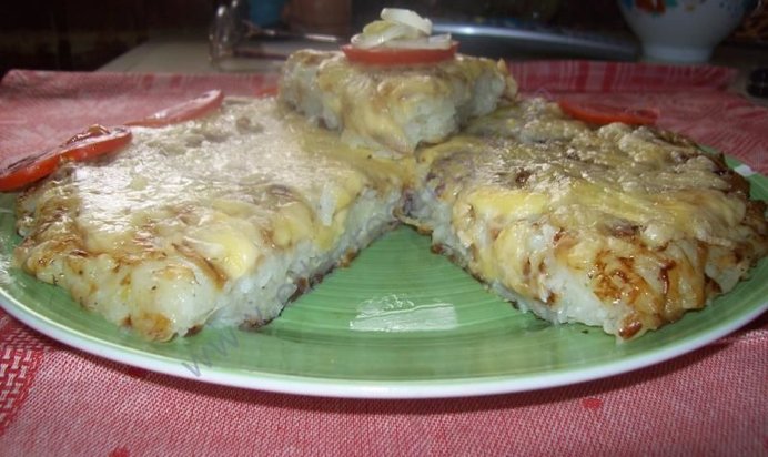 Картофельная запеканка с сыром