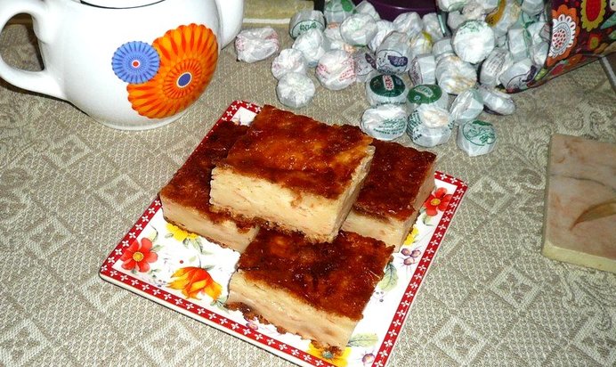 Творожная запеканка с грейпфрутом