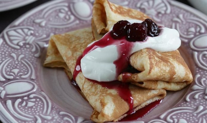 Блинчики с творогом