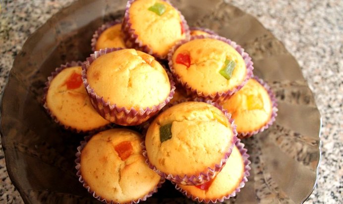 Маффины с цукатами