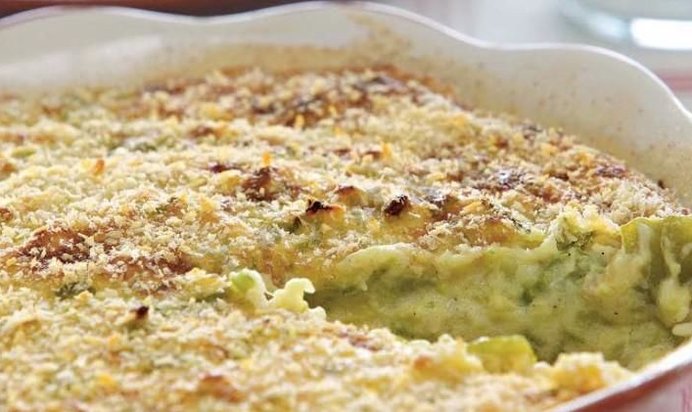 Запеканка из кабачков со сметаной