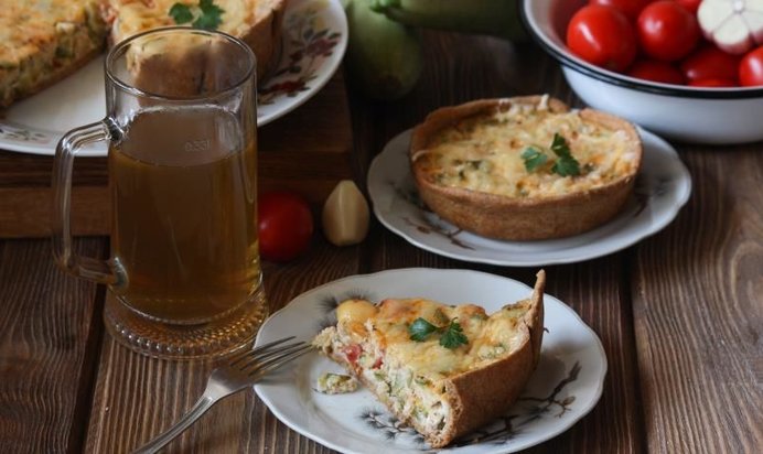 Запеканка-пирог с кабачками