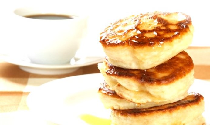 Оладушки с яблоками