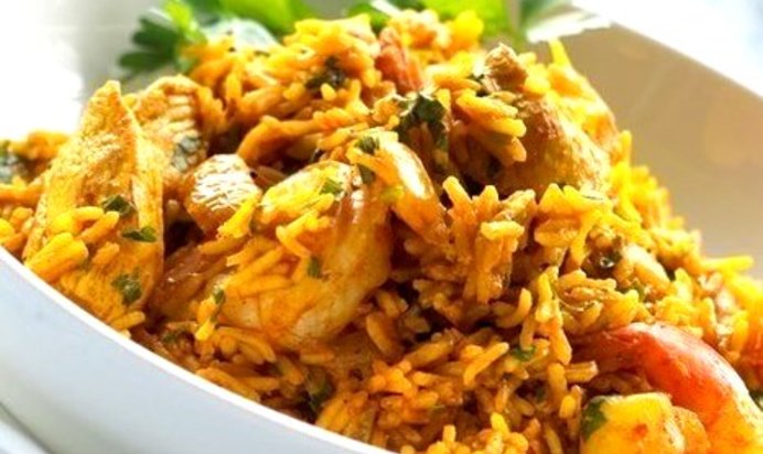 Плов с курицей и овощами