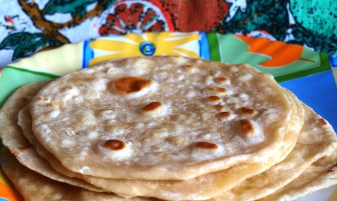 Чапати - простые индийские лепёшки