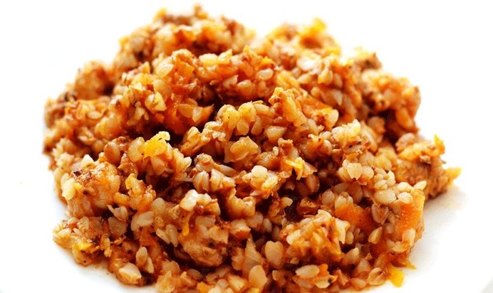 Гречка с фаршем в мультиварке