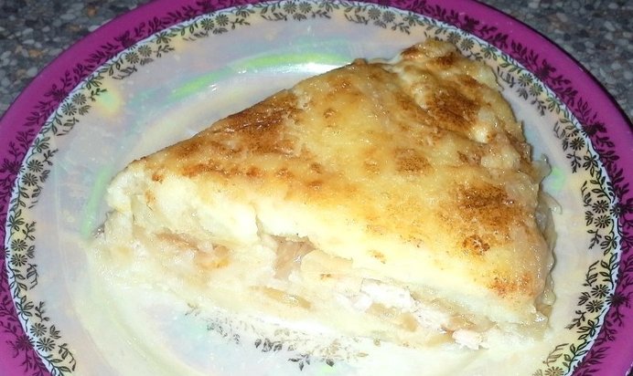 Запеканка из вареного картофеля