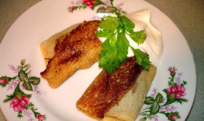 Блинчики с печенью