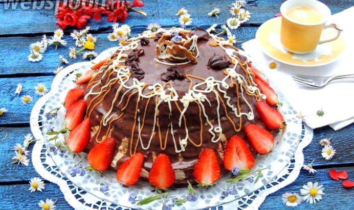 Торт «Французский крепвиль»