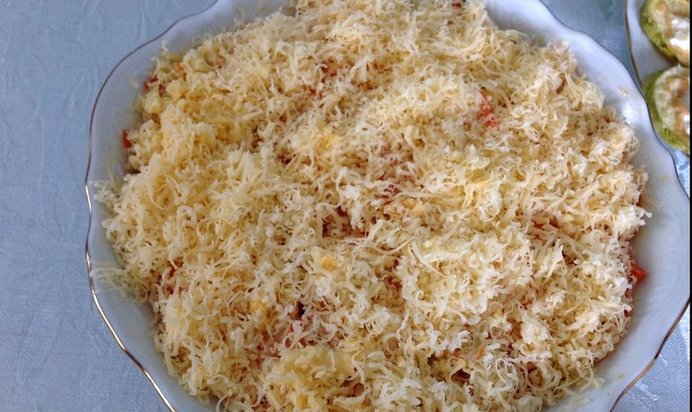 Салат из копчёной грудки и корейской моркови