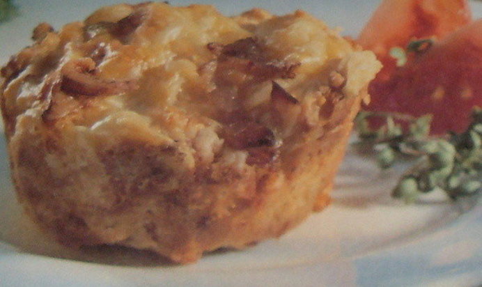 Кексы с сыром и ветчиной