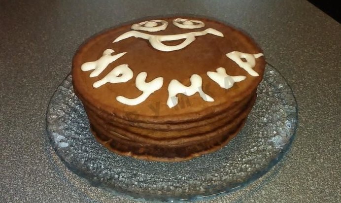 Шоколадные американские блинчики на кефире