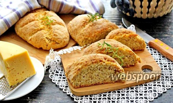 Овсяный хлеб с сыром