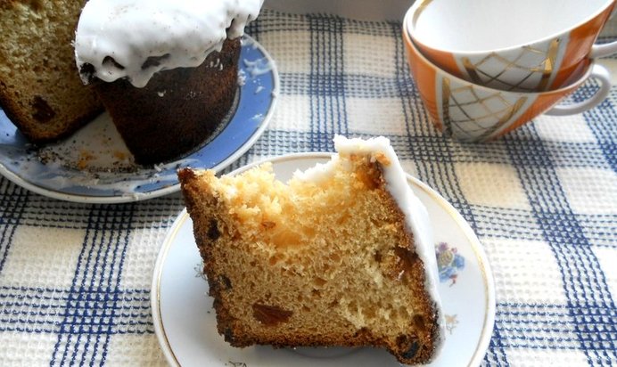 Кекс из дрожжевого теста