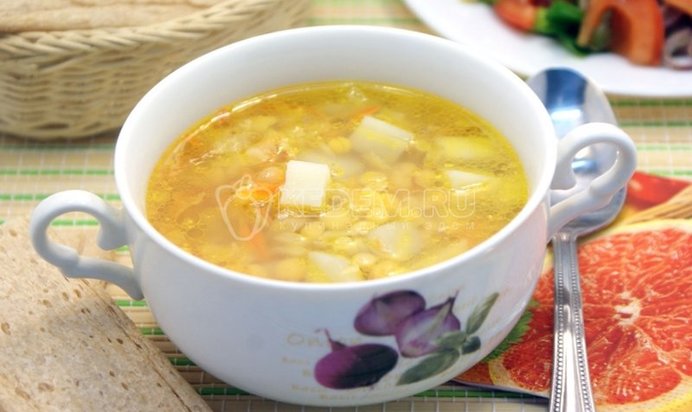 Постный гороховый суп