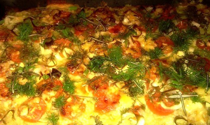 Картофельная запеканка многослойная