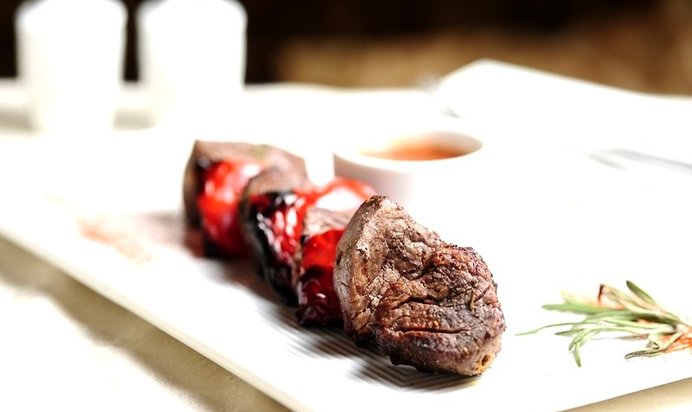 Шашлык с болгарским перцем