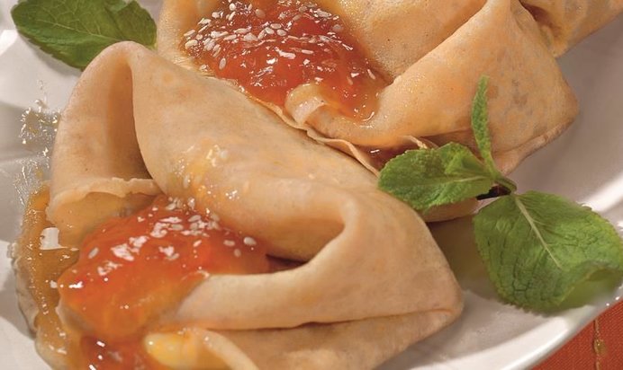 Блинчики с творожной начинкой