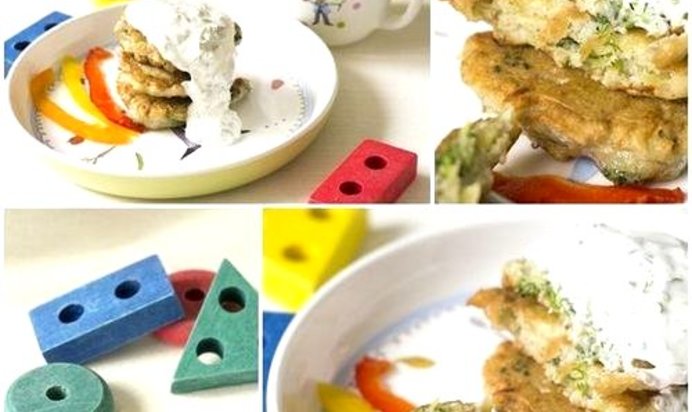 Оладьи из брокколи и картофеля