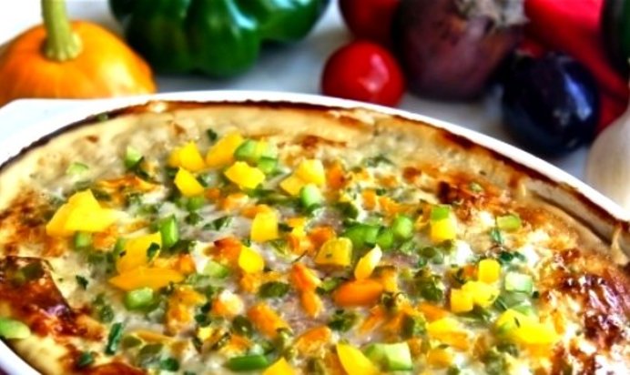 Запеканка из курицы с овощами в духовке