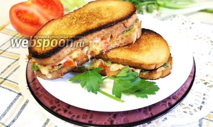 Бутерброд гриль-капрезе