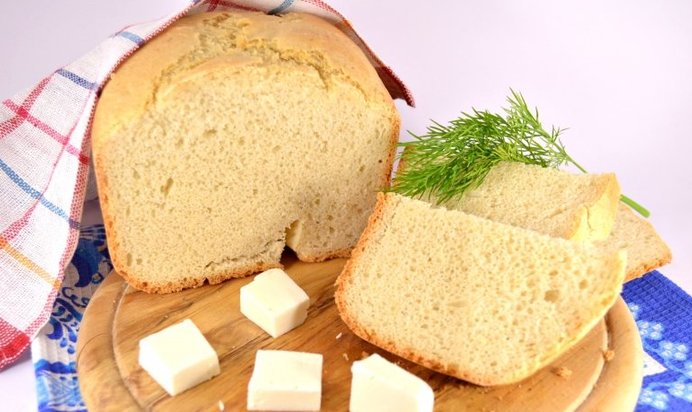 Хлеб с брынзой в хлебопечке