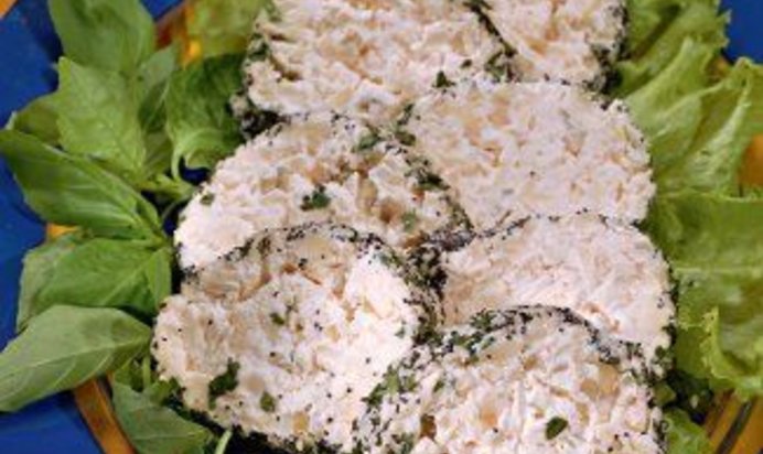 Дублинский рулет из сыра и кресса